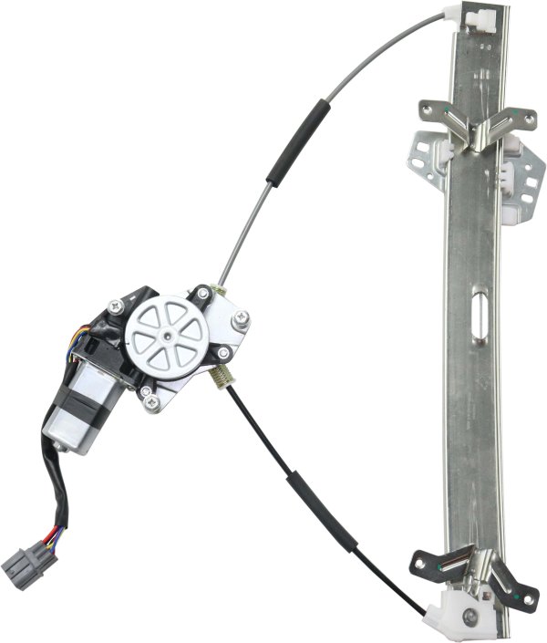 Front Window Regulator for Honda Accord 2003-2007, Left (Driver), Power with Motor, Sedan, with Anti-Pinch Feature, Replacement