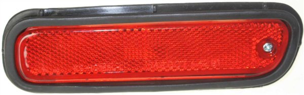 Rear Side Marker Light Assembly for Honda Accord 1994-2000, Left (Driver), Red Lens, with Garnish, Replacement