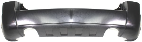 Rear Bumper Cover for Hyundai Tucson 2005-2009, Primed (Ready to Paint), 2.7L Engine, with Dual Exhaust Holes, without Sensor Holes, without Garnish, Replacement