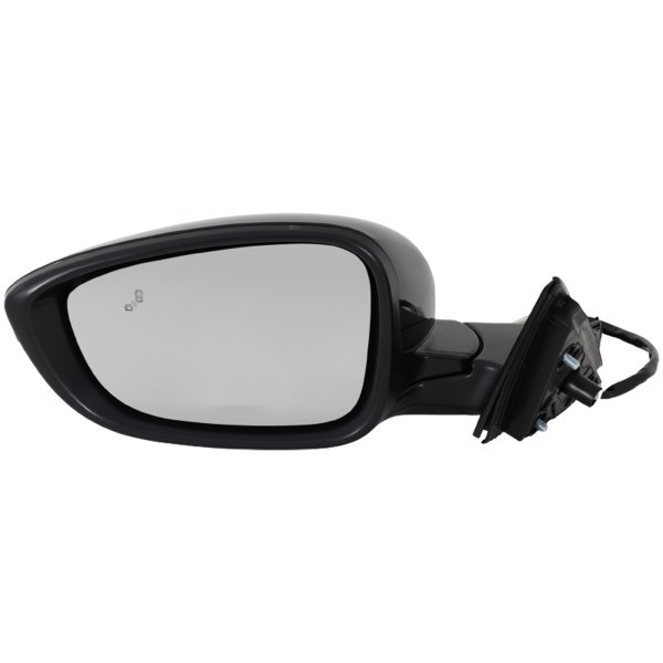 Power Mirror for Honda Accord 2018-2022, Left (Driver), Manual Folding, Heated, Paintable, with Blind Spot Detection in Glass, without Auto Dimming, Memory and Signal Light, Replacement