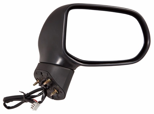 Right (Passenger) Outside Rear View Mirror Glass for 2006 - 2011 Honda Civic EX 4 Door Sedan, LX 4 Door Sedan,  76200SNAA01ZC, Nighthawk Black, Code B92P, Japan Built, Replacement