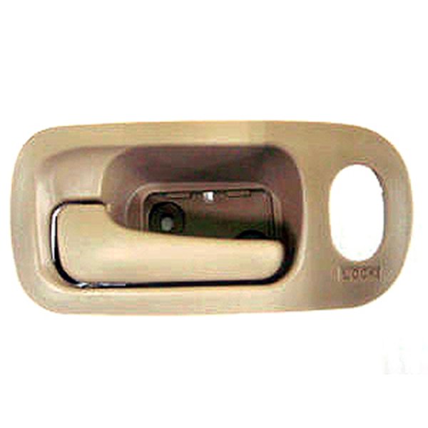 Front Left (Driver) Inside Door Handle for 2005 - 2006 Honda CR-V, Ivory Interior OEM Replacement, Part Number: 72161S9AA01ZD