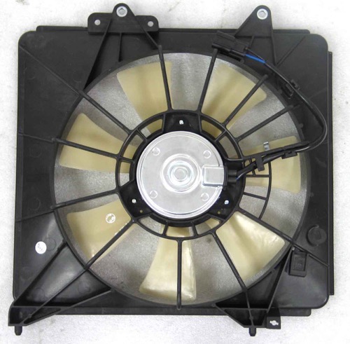 A/C Condenser Fan Assembly for 2009 - 2014 Honda Fit, Automatic Transmission, Motor/Blade/Shroud Assembly,  38616RB0003-PFM, Replacement