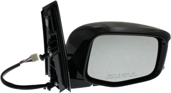 Replacement Power Mirror for Honda Odyssey 2011-2013, Right (Passenger) Side, Manual Folding, Heated, Textured, with Memory and Signal Light, Touring Model