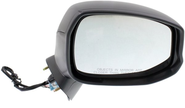 Power Mirror for Honda Civic 2012-2013, Right (Passenger), Manual Folding, Heated, Textured, without Auto Dimming, Blind Spot Detection, Memory, and Signal Light, Replacement