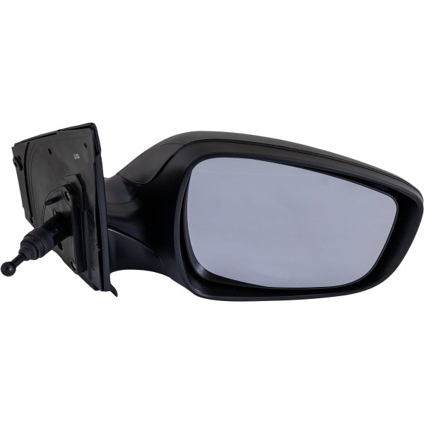 Manual Adjust and Folding Right (Passenger) Side Mirror for Hyundai Accent 2012-2017, Non-Heated, Textured Black, without Auto Dimming, Blind Spot Detection, Memory and Signal Light, Replacement