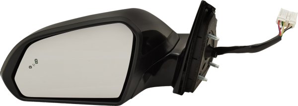 Power Mirror for Hyundai Sonata 2015-2017, Left (Driver), Manual Folding, Heated, Paintable, with Blind Spot Detection and Signal Light, without Memory, Replacement