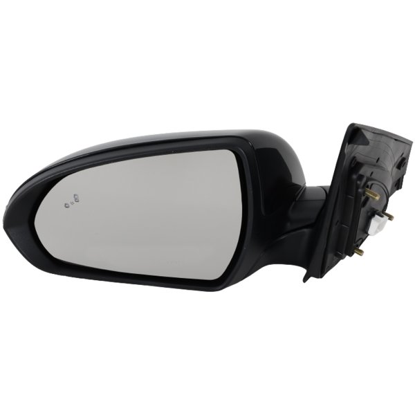 Power Mirror for Hyundai Elantra 2019-2020, Left (Driver), Manual Folding, Heated, Paintable, with Blind Spot Glass & In-Housing Signal Light, without Auto Dimming and Memory, Replacement