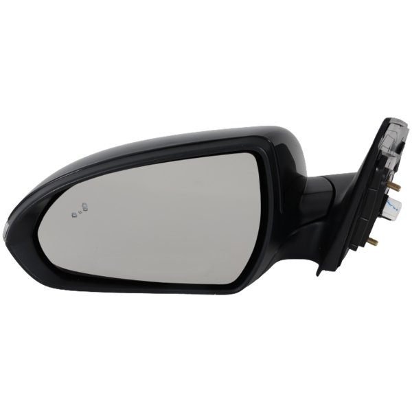 Power Mirror for Hyundai Elantra 2019-2020, Left (Driver), Manual Folding, Heated, Paintable, with Blind Spot Detection, In-Housing Signal Light, Memory, without Auto Dimming, Korea Built Vehicle, Replacement