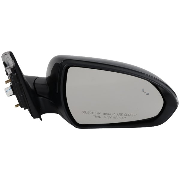 Power Mirror for Hyundai Elantra 2019-2020, Right (Passenger), Manual Folding, Heated, Paintable, with Blind Spot Detection, In-housing Signal Light, Memory, without Auto Dimming, Korea Built Vehicle, Replacement