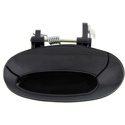 Exterior Rear Left (Driver) Door Handle for 1996 - 2000 Hyundai Elantra, Smooth Black, Paint to Match, OEM (OEM): 8365029001, Replacement