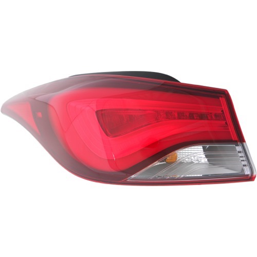 2011 - 2016 Hyundai Elantra Coupe Rear Tail Light Assembly Replacement / Lens / Cover - Left (Driver) Side Outer