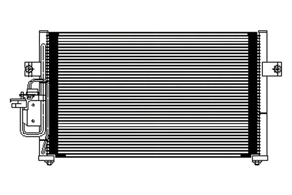 A/C (Air Conditioning) Condenser for 1996-2000 Hyundai Elantra,  9760629100, Replacement
