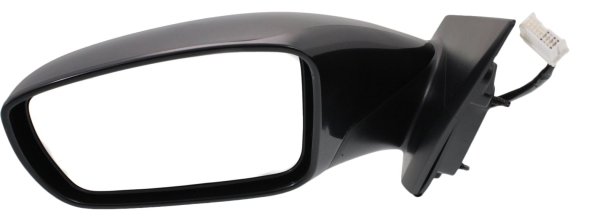 Power Mirror for Hyundai Sonata 2011-2014, Left (Driver), Manual Folding, Heated, Paintable, Without Signal Light, Excluding Hybrid Model, Replacement