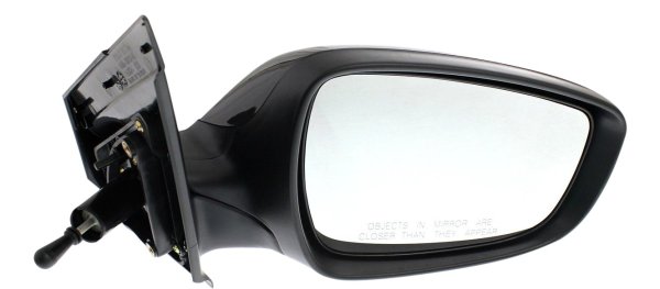 Manual Remote Mirror for Hyundai Accent 2012-2017, Right (Passenger), Manual Folding, Non-Heated, Paintable, without Auto Dimming, Blind Spot Detection, Memory and Signal Light, Replacement