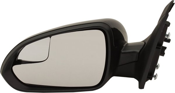 Power Mirror for Hyundai Accent 2018-2022, Left (Driver), Manual Folding, Heated, Paintable with Blind Spot Glass, without Auto Dimming, Memory and Signal Light, Replacement