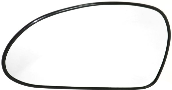 Heated Mirror Glass for Hyundai Sonata 1999-2005, Left (Driver) with Backing Plate, Replacement