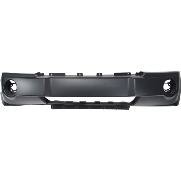 Front Bumper Cover for Jeep Grand Cherokee 2005-2007, Primed (Ready to Paint), with Fog Light Holes, Excluding SRT-8 Model, Replacement