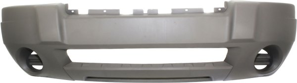 Front Bumper Cover for 2004 Grand Cherokee, Textured Gray, Suitable for Laredo Model, without Fog Light Holes, Replacement by Jeep