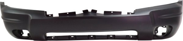 Front Bumper Cover Primed (Ready to Paint), with Fog Light Holes for 2004 Grand Cherokee, Fits Laredo/Limited/Overland/Special Edition Models, Replacement