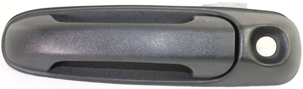 Exterior Front Door Handle for Jeep Grand Cherokee 1999-2004/Liberty 2002-2007, Left (Driver), Textured Black with Keyhole, Plastic, Replacement