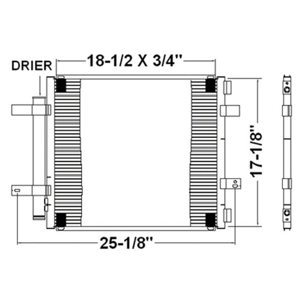 2004 - 2005 Jaguar Xj8 A/C Condenser