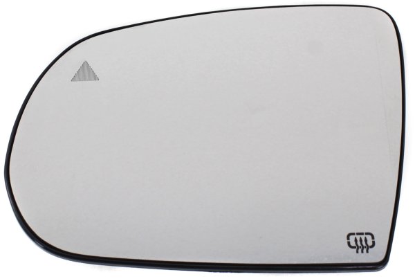 Mirror Glass for 2014-2023 Jeep Cherokee, Left (Driver) Side, Heated, with Blind Spot Detection and Backing Plate, without Turn Signal Light, Replacement