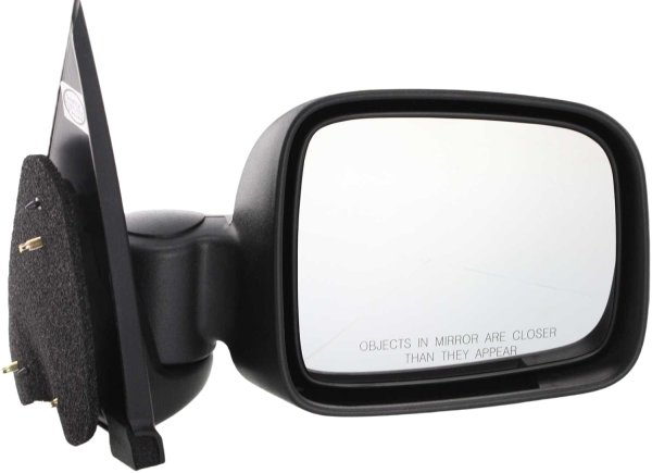 Manual Adjust Right (Passenger) Mirror for Jeep Liberty 2002-2007, Non-Heated, Manual Folding, Textured, Replacement