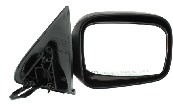 Power Heated Mirror for Jeep Liberty 2002-2007, Right (Passenger), Manual Folding, Textured, with 8-Hole 5-Pin Plug, Without Memory, Replacement