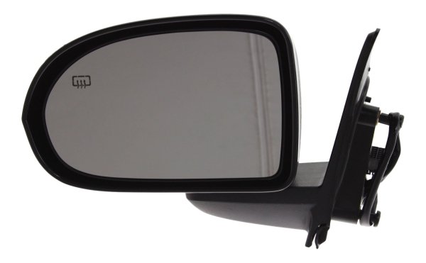 Power Mirror for Jeep COMPASS 2007-2017, PATRIOT 2014-2015, Left (Driver), Manual Folding, Heated, Textured, without Auto Dimming, Blind Spot Detection, Memory, and Signal Light, Replacement
