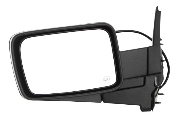 Power Mirror for Jeep Commander 2006-2010, Left (Driver) Side, Manual Folding, Heated, Paintable, without Auto Dimming, Blind Spot Detection, Memory, and Signal Light, Replacement