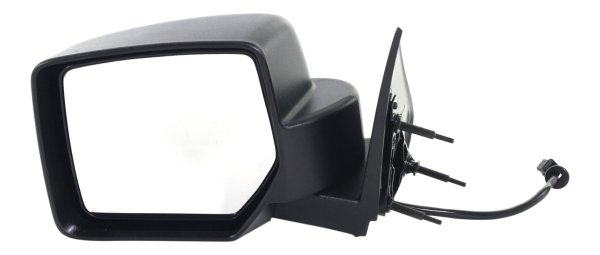Power Mirror for 2008-2009 Jeep Liberty, Left (Driver), Manual Folding, Non-Heated, Textured, without Memory & Prong Connector (8-Hole, 3-Pin Plug), Replacement