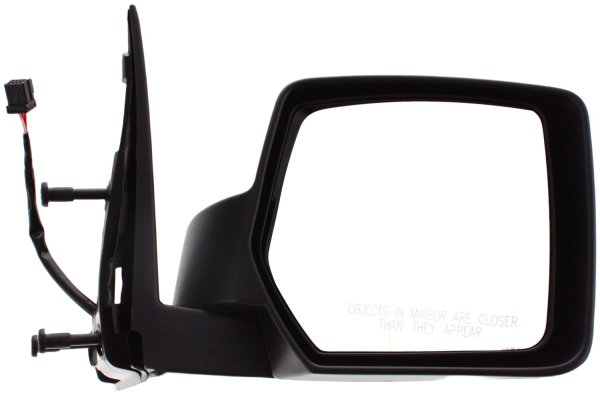 Power Mirror for Jeep Liberty 2008-2009, Right (Passenger), Manual Folding, Non-Heated, Textured, without Memory and Prong Connector (with 8-Hole, 3-Pin Plug), Replacement