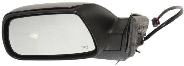 Power Heated Mirror for 2005-2010 Jeep Grand Cherokee, Left (Driver), Manual Folding, Textured, with Memory, Replacement