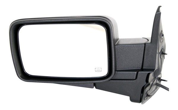Power Mirror for 2006-2008 Commander, Left (Driver) Side, Manual Folding, Heated, Textured, with Memory, without Auto Dimming, Blind Spot Detection, Signal Light, Replacement