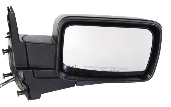 Power Mirror for Jeep Commander 2006-2008, Right (Passenger), Manual Folding, Heated, Textured, with Memory, without Auto Dimming, Blind Spot Detection, and Signal Light, Replacement