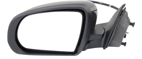 Power Mirror for Jeep Cherokee 2014-2018, Left (Driver), Manual Folding, Non-Heated, Paintable, Without Auto Dimming, Blind Spot Detection, Memory, and Signal Light, Replacement
