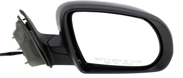 Power Mirror for Jeep Cherokee 2014-2018 Right (Passenger), Manual Folding, Non-Heated, Paintable, without Auto Dimming, Blind Spot Detection, Memory, and Signal Light, Replacement