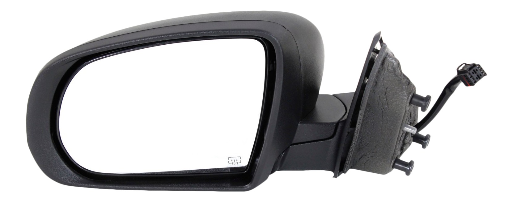 Power Mirror for Cherokee 2014-2018, Left (Driver), Manual Folding, Heated, Textured, w/o Auto Dimming, Blind Spot Detection, Memory, and Signal Light, Replacement