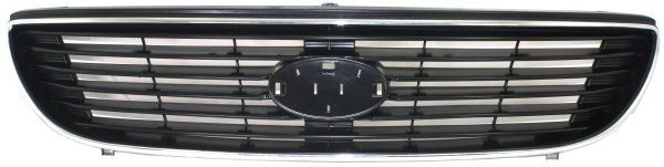 Grille for Magentis/Optima 2006-2008, Plastic with Chrome Shell & Painted Black Insert, New Kia Body Style, Replacement