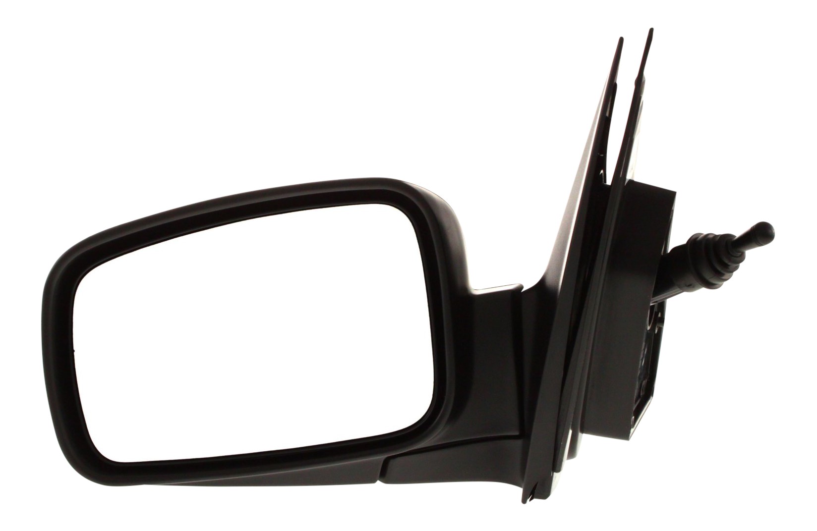 Manual Remote Mirror for Kia Sorento 2003-2009, Left (Driver), Manual Folding, Non-Heated, Textured, Replacement