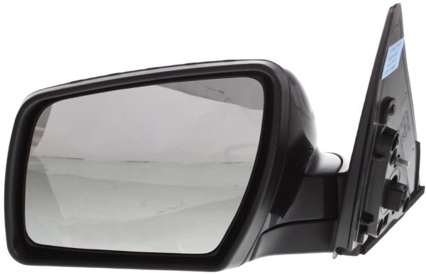 Power Mirror for Kia Soul 2010-2011, Left (Driver) Side, Manual Folding, Non-Heated, Paintable, Without Memory, With Puddle Light and Signal Light, Replacement