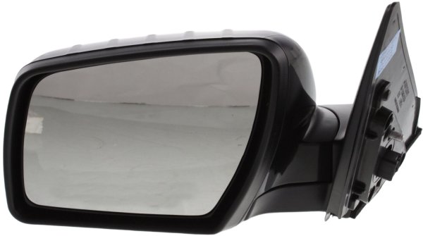 Power Mirror for Kia Soul 2010-2011, Left (Driver), Manual Folding, Heated, Paintable, w/o Memory, with Puddle Light and Signal Light, Replacement