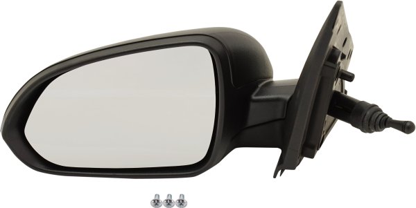 Manual Remote Mirror for Kia RIO LX Model 2018-2022, Left (Driver) Side, Manual Folding, Non-Heated, Textured Finish, Replacement