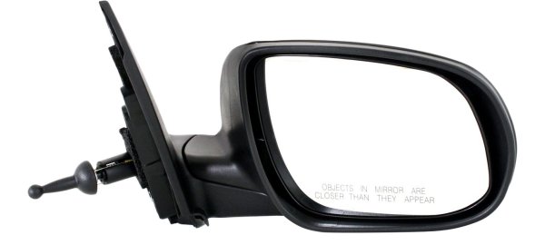 Manual Remote Mirror for Kia RIO/RIO5 2010-2011, Right (Passenger) Side, Manual Folding, Non-Heated, Paintable, Replacement