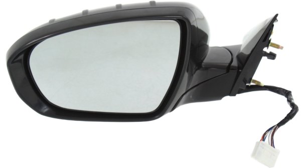Power Folding Heated Paintable Mirror for Kia Cadenza 2014-2016, Left (Driver) Side, with In-housing Signal Light, Without Auto Dimming, Blind Spot Detection, and Memory, Replacement