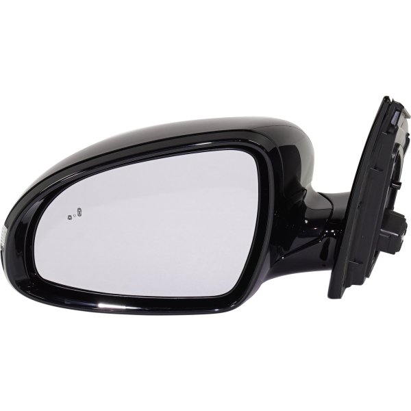 Power Mirror for Kia Sportage 2017-2019, Left (Driver), Power Folding, Heated, Paintable, with Blind Spot Detection and Built-In Signal Light, without Auto Dimming, Memory, Puddle Light, Shadow Line, and Side Object Sensor, Replacement