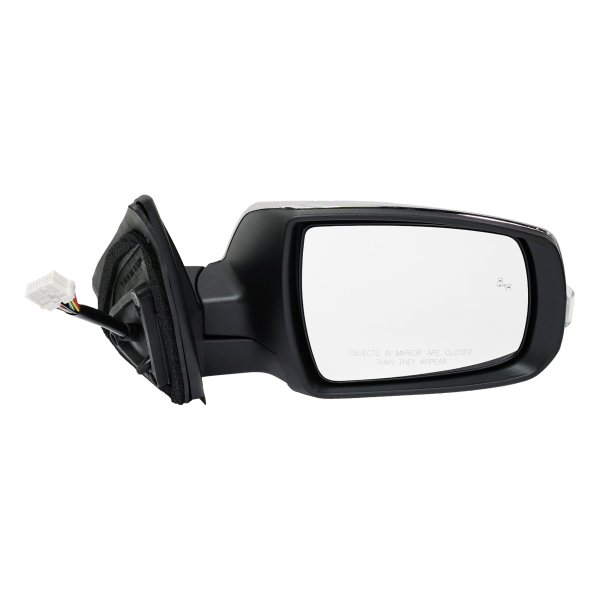 Power Mirror for Kia Sorento 2014-2015, Left (Driver) Side, Power Folding, Heated, Chrome, with Blind Spot Detection, Memory and Signal Light, Replacement
