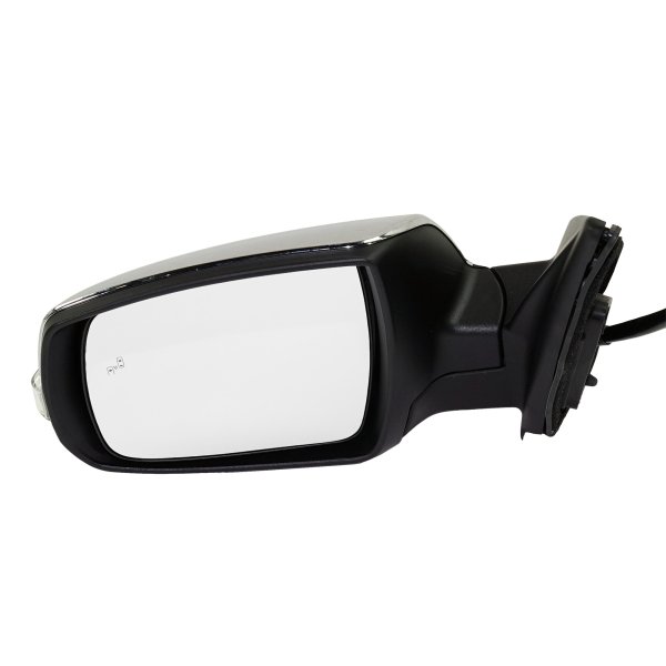 Power Folding Mirror for Kia Sorento 2014-2015, Right (Passenger), Heated, Chrome Finish, with Blind Spot Detection, Memory Function, and Signal Light, Replacement