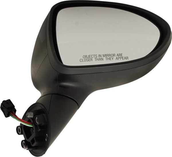 Right (Passenger) Mirror for Kia RIO 2012-2017, Power Operated, Manual Folding, Heated, Paintable, without Signal Light, Suitable for Hatchback/Sedan, Replacement
